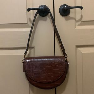 Mango Faux Croc Bag
